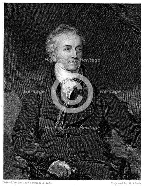 Thomas Young, English physicist and Egyptologist. Artist: GH Adcock