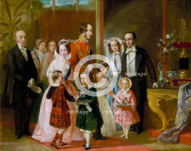 'Thomas Younghusband and his Family Meet Queen Victoria and her Family at Crystal Palace', c1854.   Creator: C Wells.