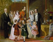 Thomas Younghusband and his Family Meet Queen Victoria and her Family at Crystal Palace c1854. Artist: C Wells