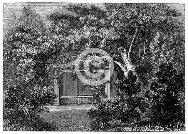 Thomson the Poet's Alcove, Richmond, Surrey, 1840. Artist: Unknown