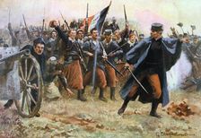 Those of 1914: Facing the Barbarians France, 1914. Artist: Gaston Charpentier-Bosio