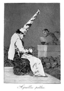Those specks of dust, Perrico the cripple 1799. Artist: Francisco Goya