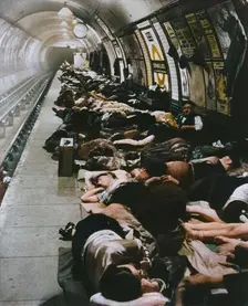 Those who went to shelters began a new kind of night-life, 11th November, 1940 1942. Creator: Unknown