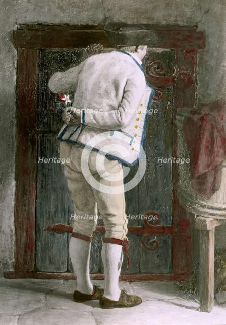 Thorn farmer on courtship, 1877.  Creator: Jacob Kulle.