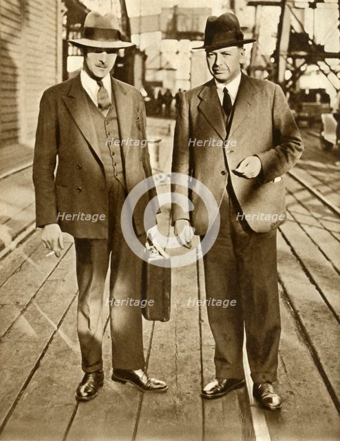 Thornton and MacDonald released after the Metro-Vickers Affair, 1933, (1935). Creator: Unknown.