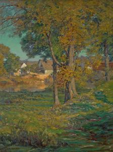 Thornberry's Pasture, Brooklyn, Indiana (An Indiana Farm), 1904. Creator: John Ottis Adams