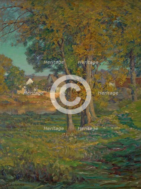 Thornberry's Pasture, Brooklyn, Indiana (An Indiana Farm), 1904. Creator: John Ottis Adams.