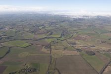 Thornborough henges and Centre Hill round barrow, North Yorkshire, 2015. Creator: Historic England