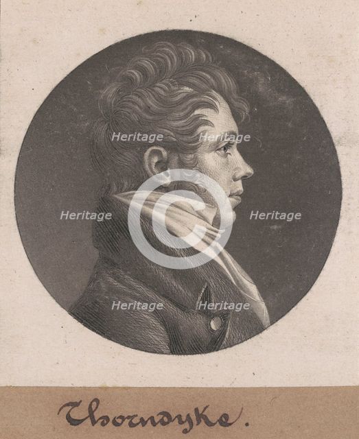 Thorndyke, 1803. Creator: Charles Balthazar Julien Févret de Saint-Mémin.