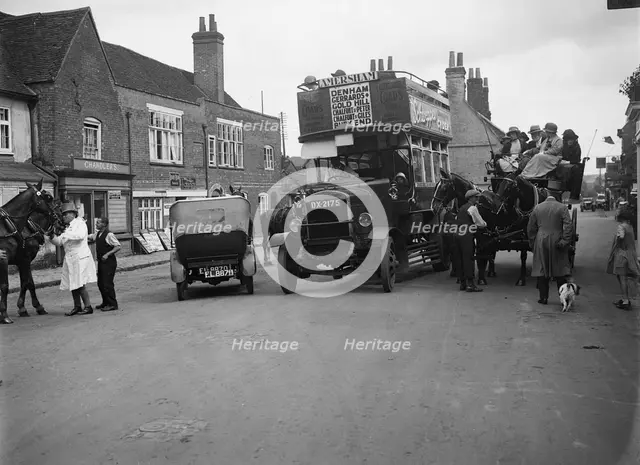 Thorneycroft double decker bus, Buckinghamshire, c1920s Artist: Bill Brunell.