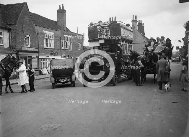Thorneycroft double decker bus, Buckinghamshire, c1920s Artist: Bill Brunell.