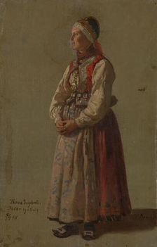 Thora Ingebretsdatter Gulsvig, 1848. Creator: Adolph Tidemand