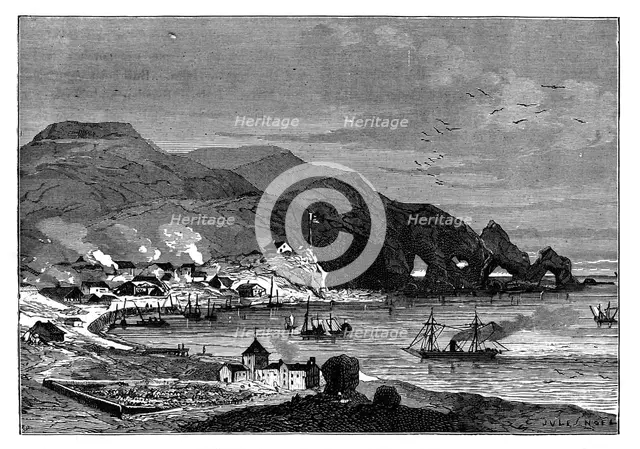 Thorshavn, the capital of the Faroe Islands, c1890. Artist: Unknown