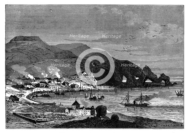 Thorshavn, the capital of the Faroe Islands, c1890. Artist: Unknown