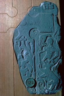 Thorwald's Cross-slab, a Viking cross slab showing Ragnarok, 10th century
