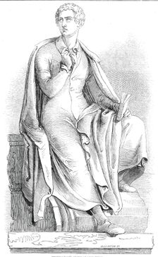 Thorwaldsen's statue of Lord Byron, 1845. Creator: W. J. Linton