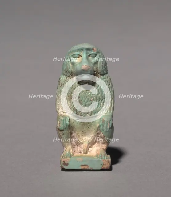 Thoth as Baboon, 664-305 BC. Creator: Unknown.