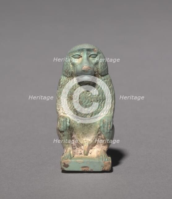 Thoth as Baboon, 664-305 BC. Creator: Unknown.