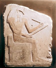 Thoth, ibis-headed god of the Moon, Ancient Egyptian, 5th-6th Dynasty (c2498-2181 BC)