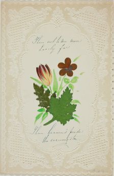 Thou Art to Me More Lovely (valentine), c. 1850. Creator: George Meek