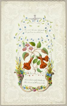 Thou Art the Star that Guides Me (valentine), c. 1840. Creator: Joseph Addenbrooke