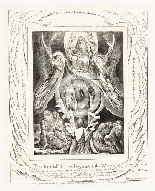 'Thou hast fulfilled the Judgment of the Wicked', 1825. Creator: William Blake.