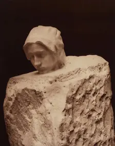 Thought by Auguste Rodin, between 1867 and 1870. Creators: Adolphe Braun, Auguste Rodin