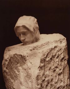 Thought by Auguste Rodin, between 1867 and 1870. Creators: Adolphe Braun, Auguste Rodin