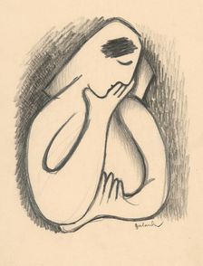 Thoughtful, 1937-1938. Creator: Mikulas Galanda