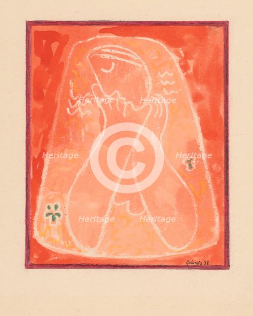 Thoughtful, 1938. Creator: Mikulas Galanda.