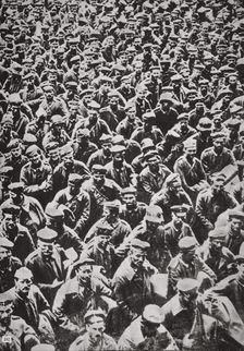 Thousands of German prisoners captured by the Allied advance, World War I, 1918