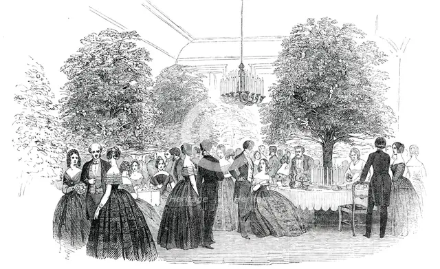 Thr Tea-Room, 1850. Creator: Unknown.