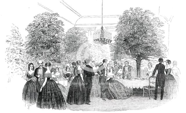 Thr Tea-Room, 1850. Creator: Unknown.
