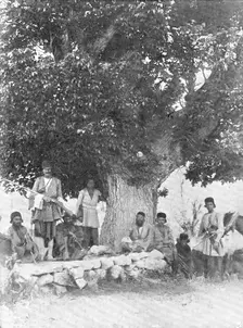 Threateners of Teheran: men who may capture the Shah - a Bakhtiari village, 1909. Creator: Unknown
