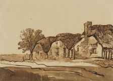 Three cottages by a road, c.1640. Creator: Rembrandt Harmensz van Rijn