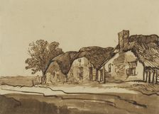 Three cottages by a road, c.1640. Creator: Rembrandt Harmensz van Rijn