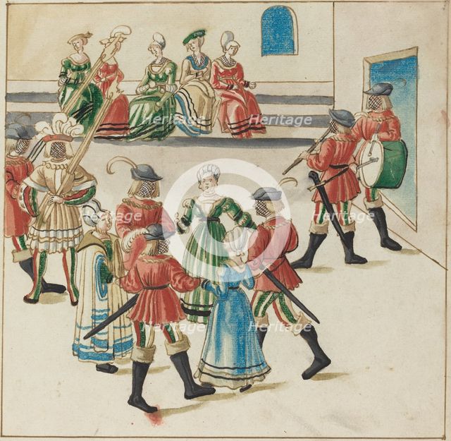 Three Couples in a Circle Dance, c. 1515. Creator: Unknown.