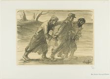 Three Comrades, 1915. Creator: Theophile Alexandre Steinlen