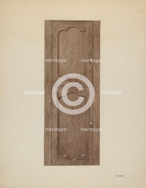 Three-cornered Safe, c. 1939. Creator: Pearl Davis.