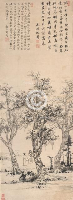 Three Catalpa Trees, about 1481. Creator: Shen Zhou.