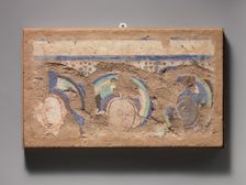 Three Celestial Attendants, ca. 6th-7th century. Creator: Unknown