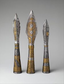Three Ceremonial Arrowheads, Bohemian, probably Prague, ca. 1437-39. Creator: Unknown
