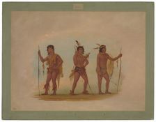Three Chaymas Men, 1854/1869. Creator: George Catlin