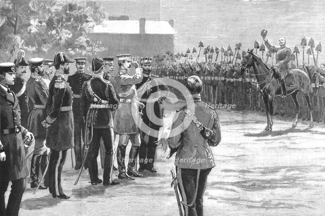 'Three Cheers for the Emperor!" - The German Emperor at Portsmouth, 1890. Creator: Unknown.