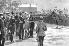 Three Cheers for the Emperor!" - The German Emperor at Portsmouth, 1890. Creator: Unknown