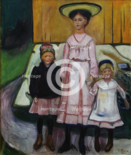 Three Children, 1905. Creator: Munch; Edvard (1863-1944).