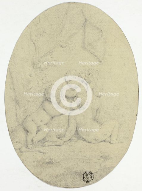 Three Children and a Goat, n.d. Creator: Unknown.