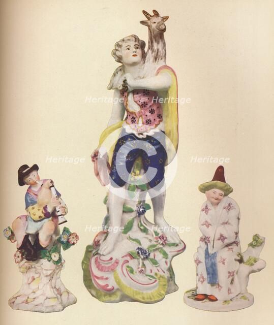 'Three China Figures From The Wallace Elliot Collection', c1775. Artist: Unknown.