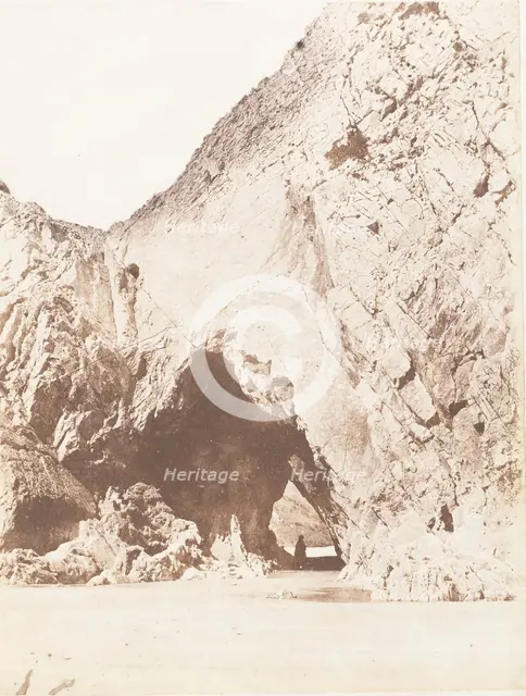 Three Cliffs Bay, 1853-56. Creator: John Dillwyn Llewelyn.