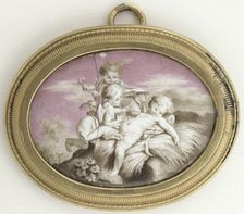 Three amorins playing, c18th century. Creator: Unknown